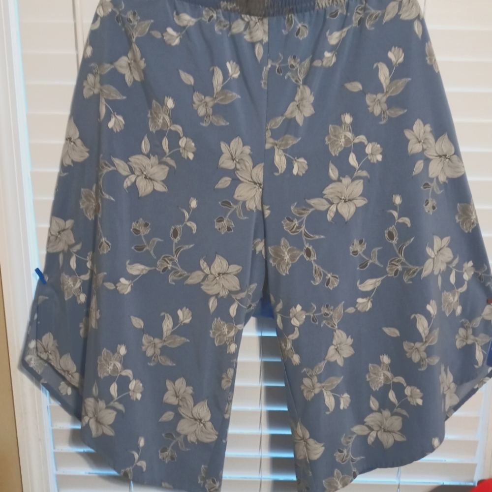 LOGO Floral print Split Skirt 26W